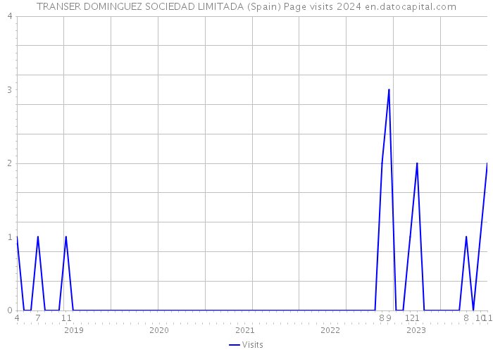 TRANSER DOMINGUEZ SOCIEDAD LIMITADA (Spain) Page visits 2024 