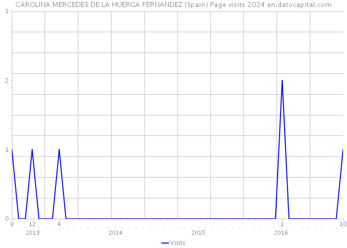 CAROLINA MERCEDES DE LA HUERGA FERNANDEZ (Spain) Page visits 2024 