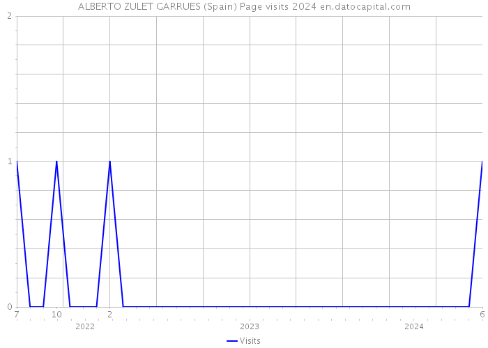 ALBERTO ZULET GARRUES (Spain) Page visits 2024 