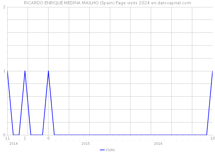 RICARDO ENRIQUE MEDINA MAILHO (Spain) Page visits 2024 