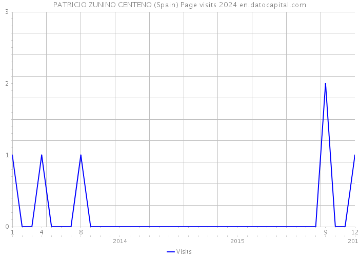 PATRICIO ZUNINO CENTENO (Spain) Page visits 2024 
