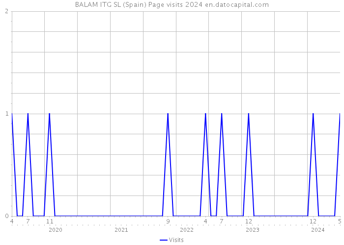 BALAM ITG SL (Spain) Page visits 2024 