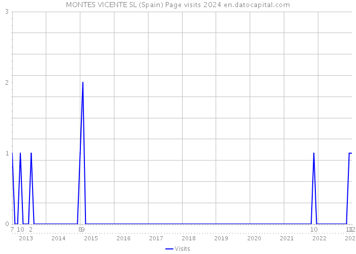 MONTES VICENTE SL (Spain) Page visits 2024 