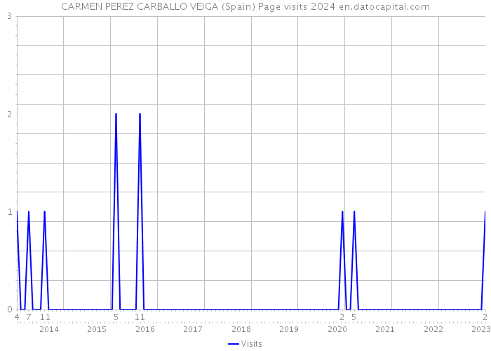 CARMEN PEREZ CARBALLO VEIGA (Spain) Page visits 2024 