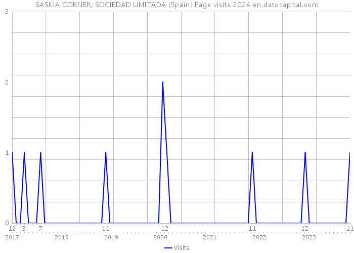 SASKIA CORNER, SOCIEDAD LIMITADA (Spain) Page visits 2024 
