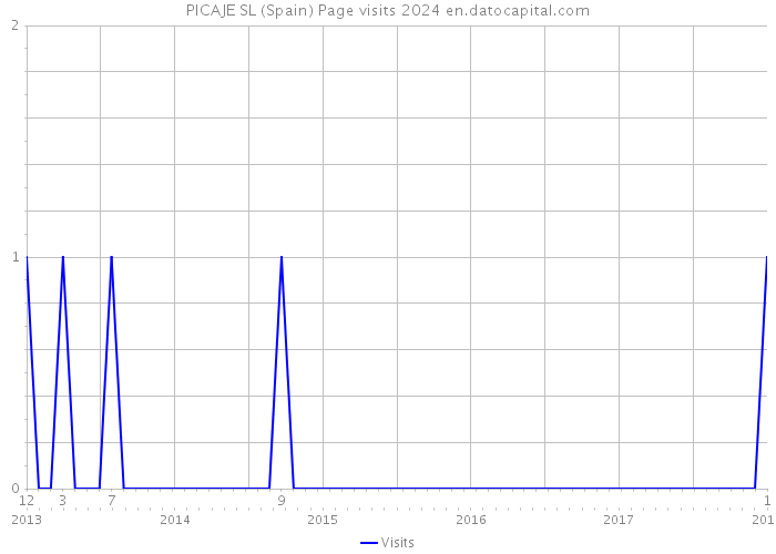 PICAJE SL (Spain) Page visits 2024 