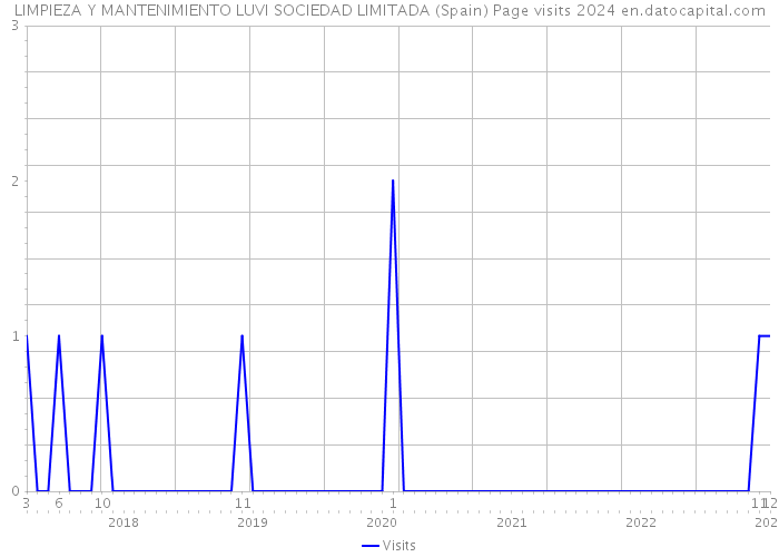 LIMPIEZA Y MANTENIMIENTO LUVI SOCIEDAD LIMITADA (Spain) Page visits 2024 