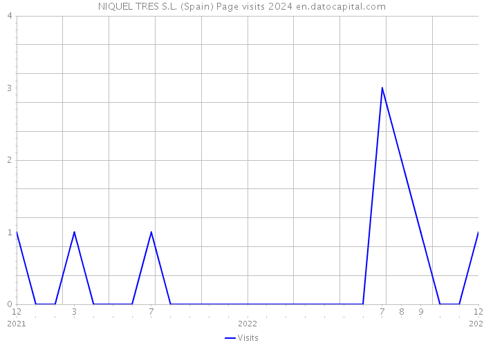 NIQUEL TRES S.L. (Spain) Page visits 2024 