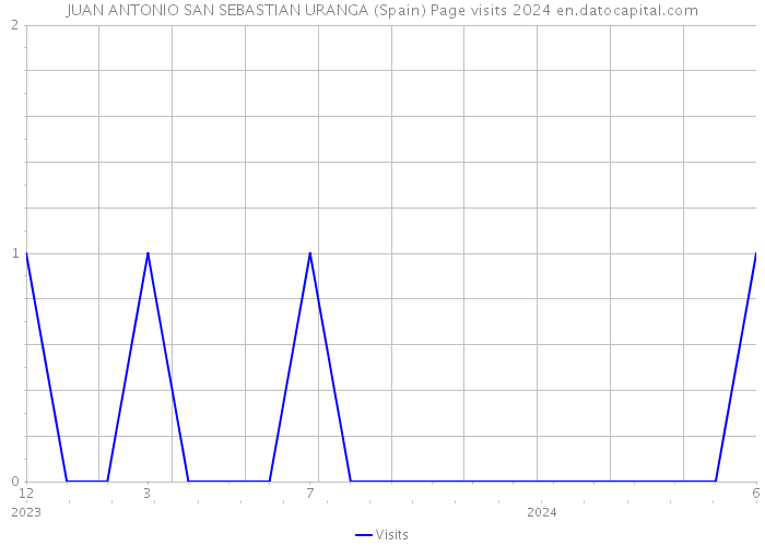 JUAN ANTONIO SAN SEBASTIAN URANGA (Spain) Page visits 2024 