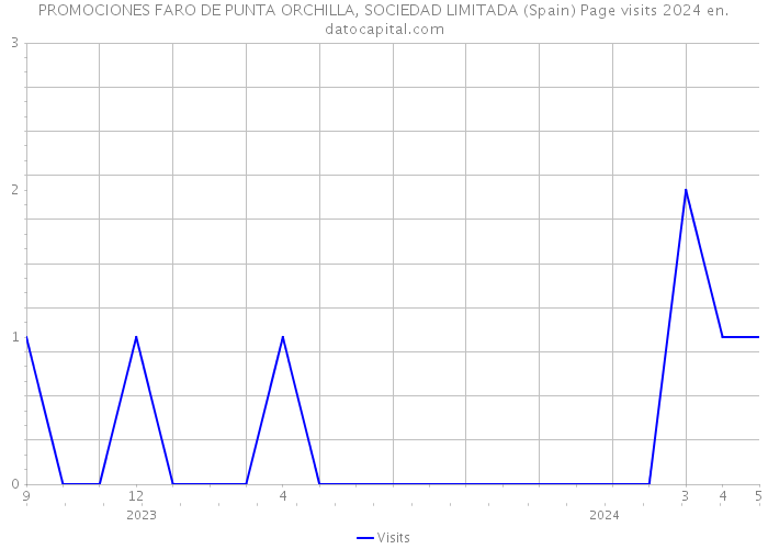 PROMOCIONES FARO DE PUNTA ORCHILLA, SOCIEDAD LIMITADA (Spain) Page visits 2024 