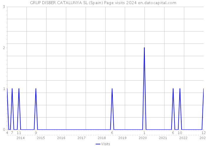 GRUP DISBER CATALUNYA SL (Spain) Page visits 2024 