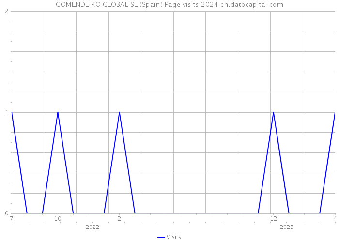 COMENDEIRO GLOBAL SL (Spain) Page visits 2024 