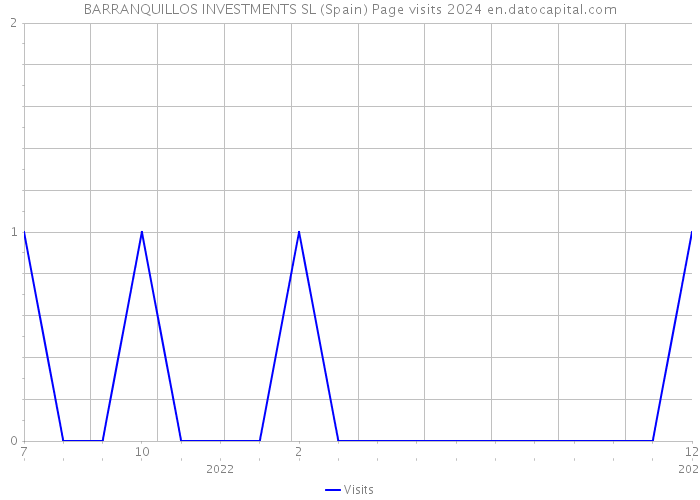BARRANQUILLOS INVESTMENTS SL (Spain) Page visits 2024 