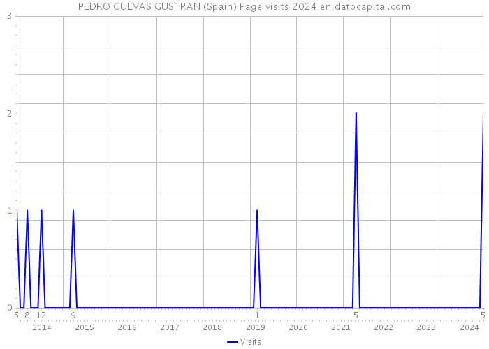 PEDRO CUEVAS GUSTRAN (Spain) Page visits 2024 