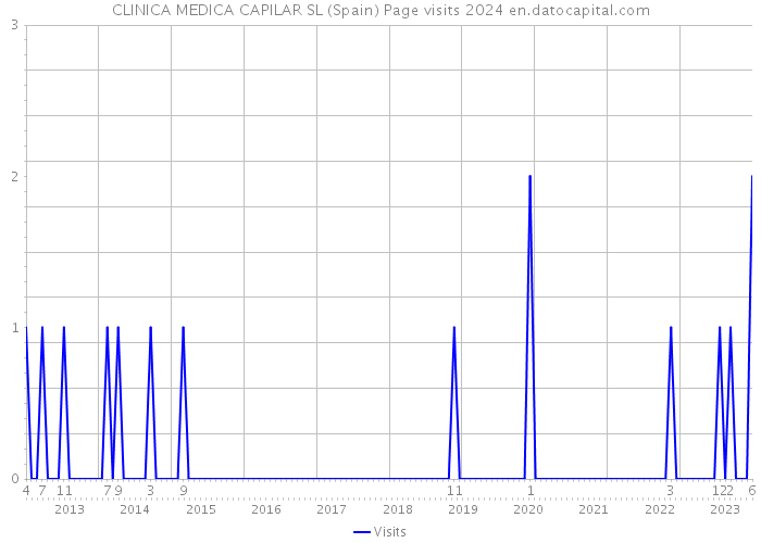 CLINICA MEDICA CAPILAR SL (Spain) Page visits 2024 