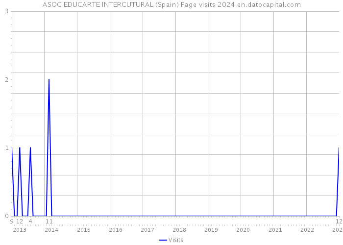 ASOC EDUCARTE INTERCUTURAL (Spain) Page visits 2024 