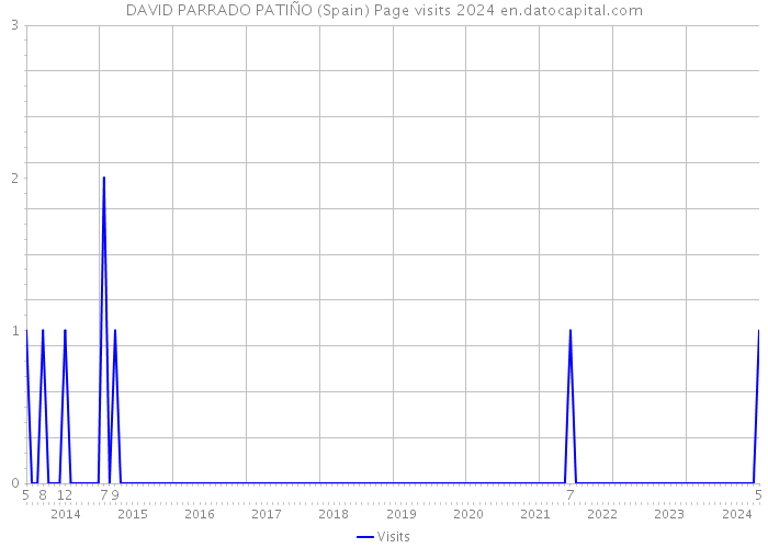 DAVID PARRADO PATIÑO (Spain) Page visits 2024 