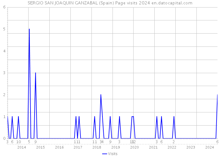 SERGIO SAN JOAQUIN GANZABAL (Spain) Page visits 2024 