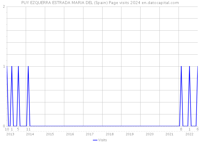 PUY EZQUERRA ESTRADA MARIA DEL (Spain) Page visits 2024 