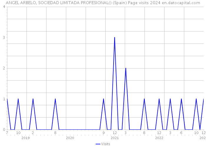 ANGEL ARBELO, SOCIEDAD LIMITADA PROFESIONAL() (Spain) Page visits 2024 