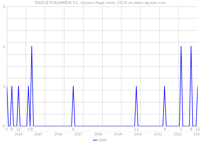 SNIACE POLIAMIDA S.L. (Spain) Page visits 2024 