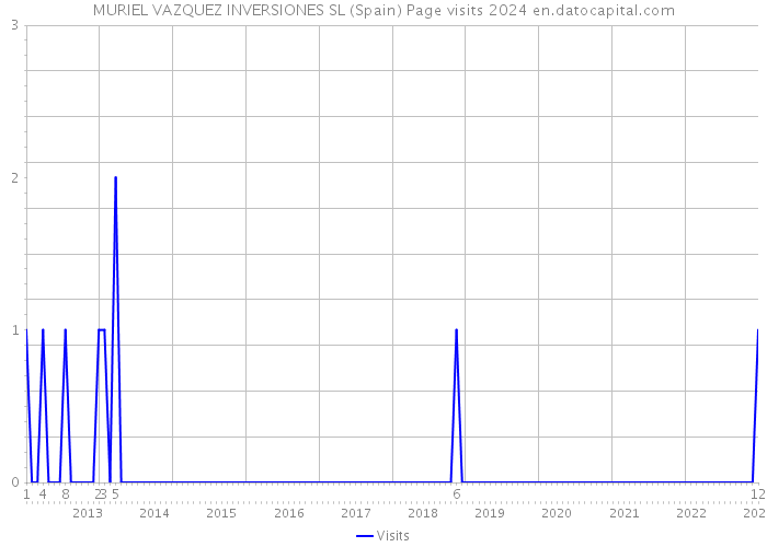 MURIEL VAZQUEZ INVERSIONES SL (Spain) Page visits 2024 