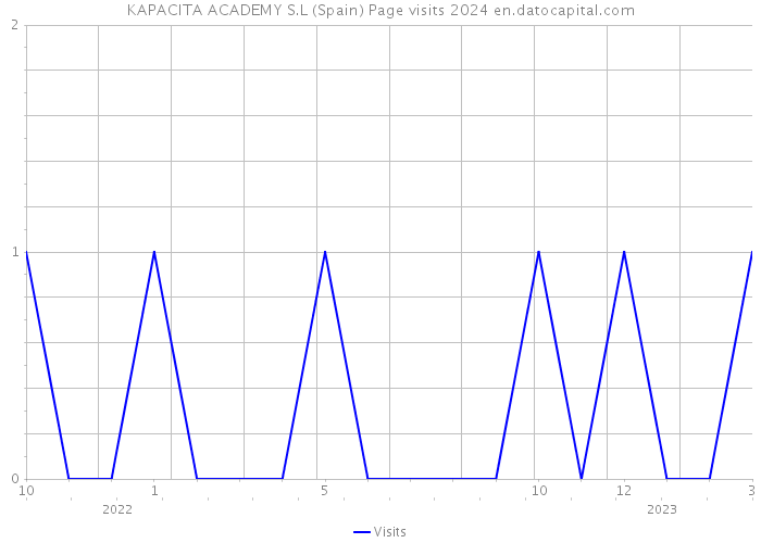 KAPACITA ACADEMY S.L (Spain) Page visits 2024 