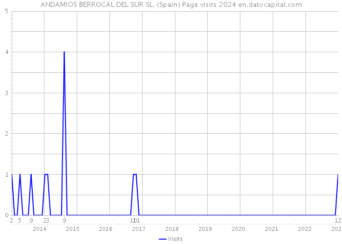 ANDAMIOS BERROCAL DEL SUR SL. (Spain) Page visits 2024 