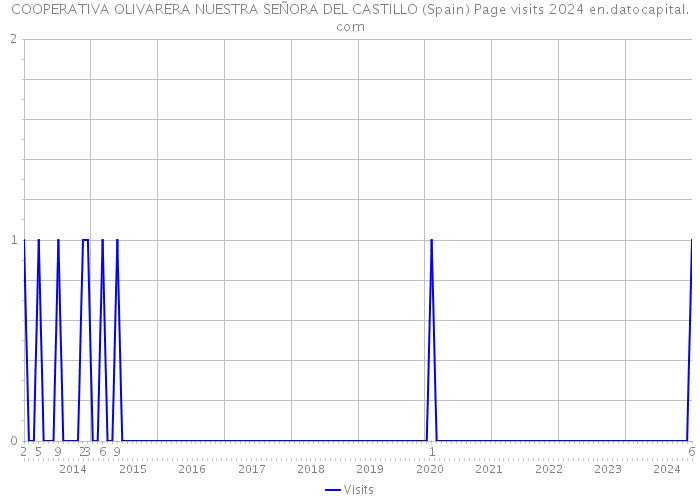 COOPERATIVA OLIVARERA NUESTRA SEÑORA DEL CASTILLO (Spain) Page visits 2024 