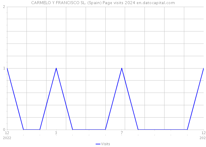CARMELO Y FRANCISCO SL. (Spain) Page visits 2024 
