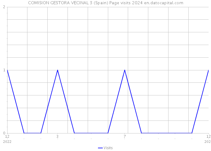 COMISION GESTORA VECINAL 3 (Spain) Page visits 2024 