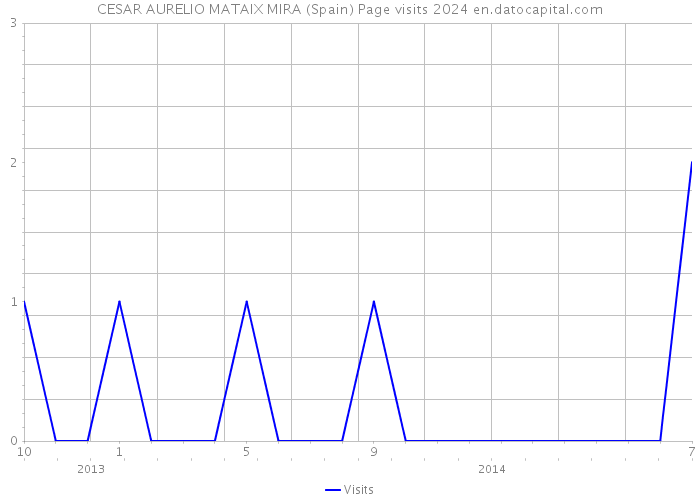 CESAR AURELIO MATAIX MIRA (Spain) Page visits 2024 