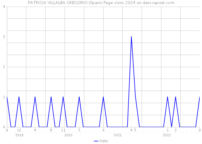PATRICIA VILLALBA GREGORIO (Spain) Page visits 2024 