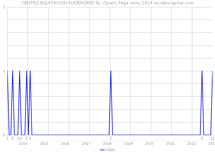 CENTRO EQUITACION RUISENORES SL. (Spain) Page visits 2024 