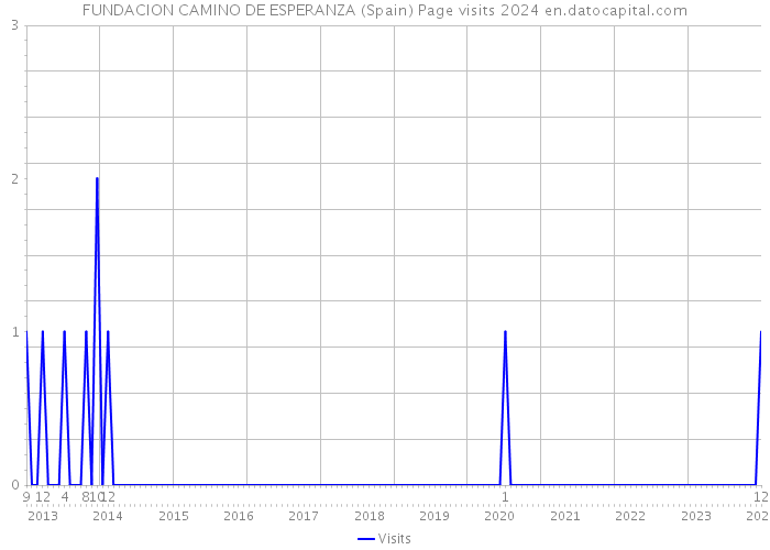 FUNDACION CAMINO DE ESPERANZA (Spain) Page visits 2024 