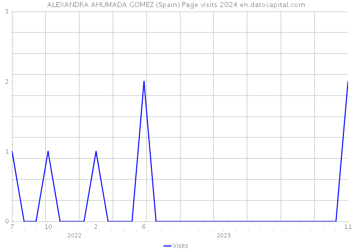 ALEXANDRA AHUMADA GOMEZ (Spain) Page visits 2024 