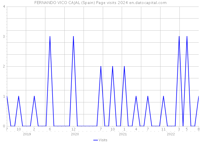 FERNANDO VICO CAJAL (Spain) Page visits 2024 