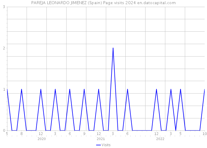 PAREJA LEONARDO JIMENEZ (Spain) Page visits 2024 