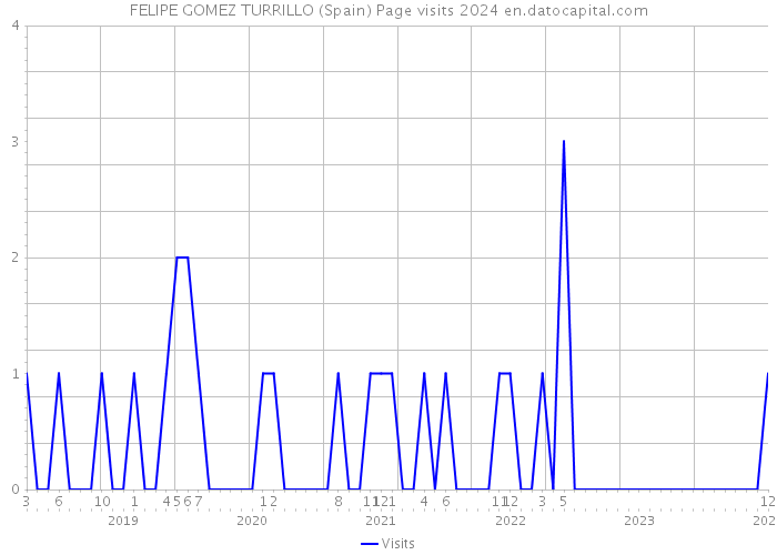 FELIPE GOMEZ TURRILLO (Spain) Page visits 2024 