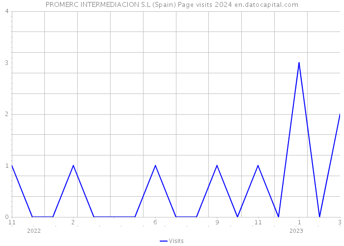 PROMERC INTERMEDIACION S.L (Spain) Page visits 2024 