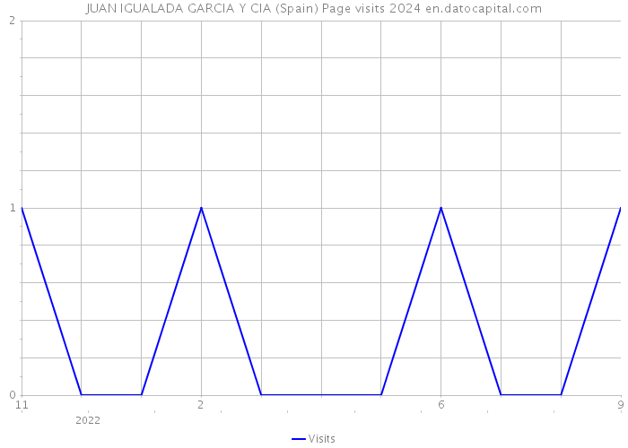 JUAN IGUALADA GARCIA Y CIA (Spain) Page visits 2024 