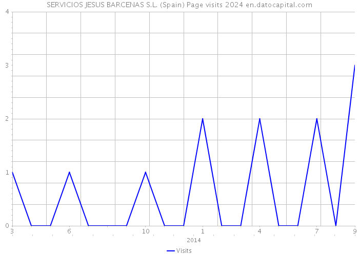 SERVICIOS JESUS BARCENAS S.L. (Spain) Page visits 2024 
