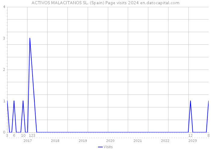 ACTIVOS MALACITANOS SL. (Spain) Page visits 2024 