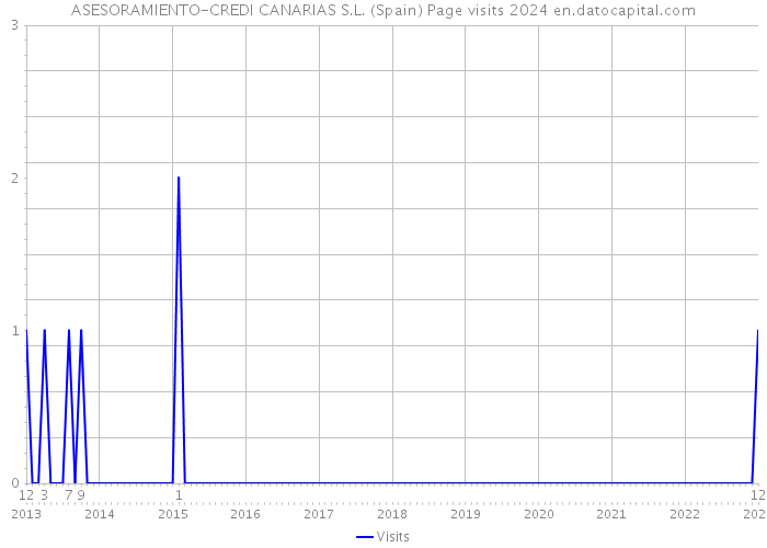 ASESORAMIENTO-CREDI CANARIAS S.L. (Spain) Page visits 2024 