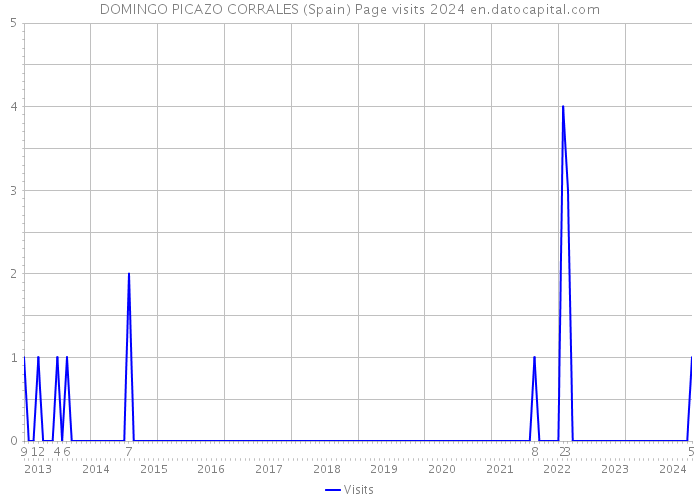 DOMINGO PICAZO CORRALES (Spain) Page visits 2024 