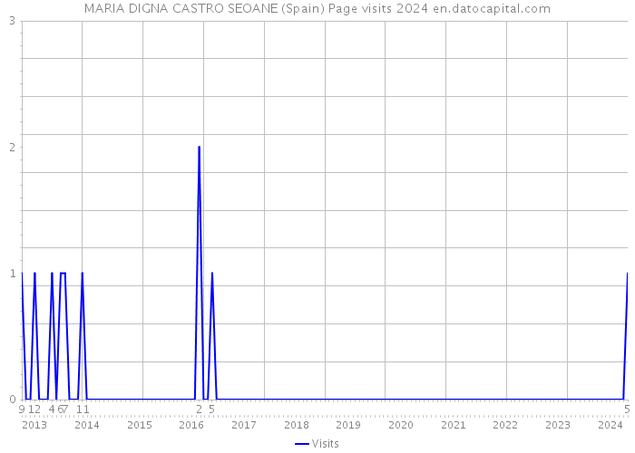 MARIA DIGNA CASTRO SEOANE (Spain) Page visits 2024 