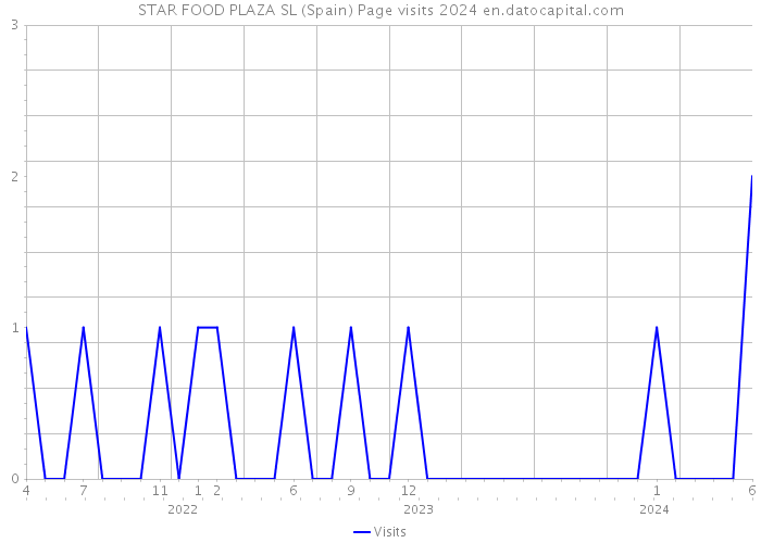 STAR FOOD PLAZA SL (Spain) Page visits 2024 