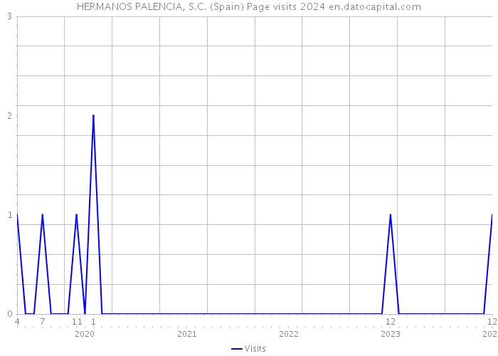 HERMANOS PALENCIA, S.C. (Spain) Page visits 2024 