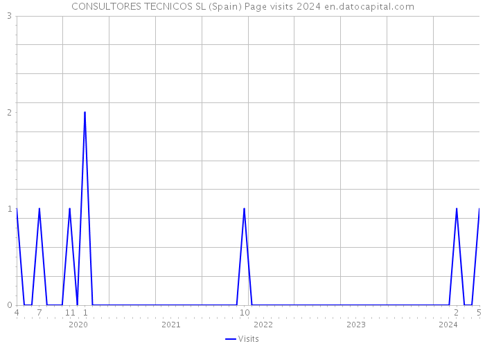 CONSULTORES TECNICOS SL (Spain) Page visits 2024 