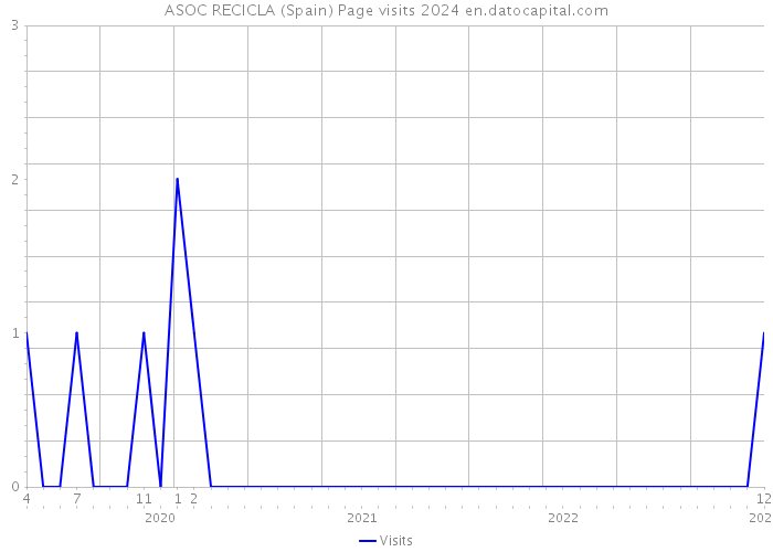 ASOC RECICLA (Spain) Page visits 2024 